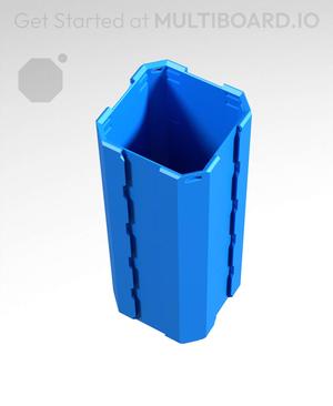 1x1x2.5 - Full Multipoint Rail - Standard Click-In Multibin Shell Extension