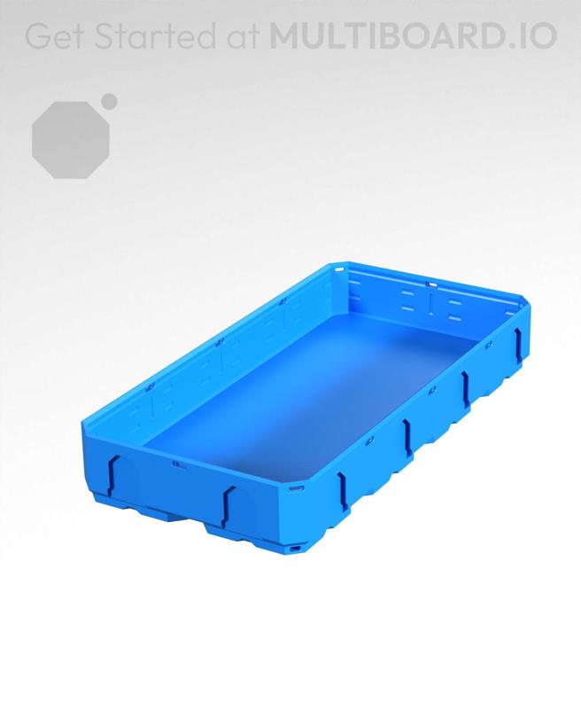 2x4x0.5 - Topped Multipoint Rail - Multibin Shell