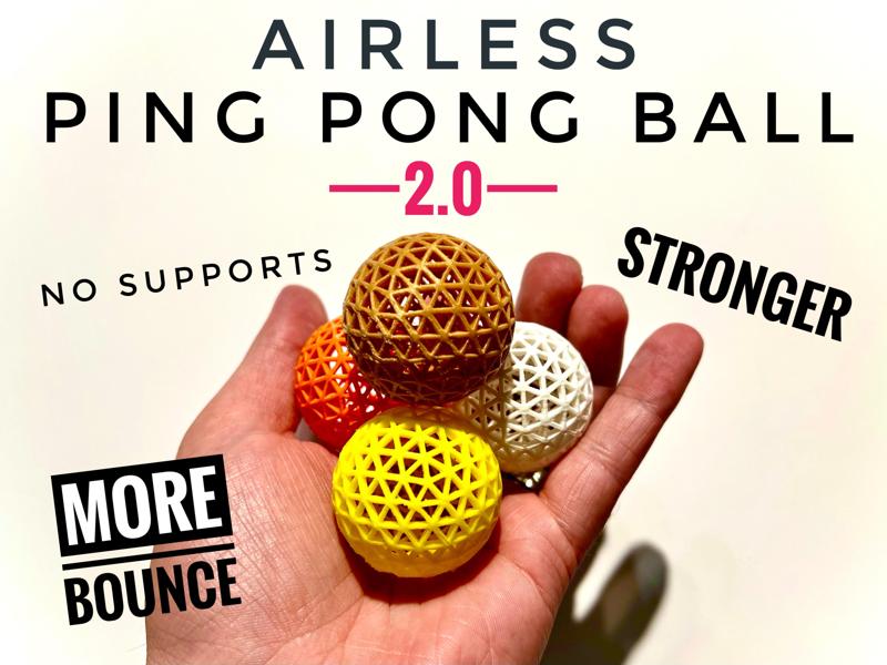 Airless Ping Pong Ball 2.0