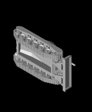 1/48 scale m24 chaffee tank dozer.stl