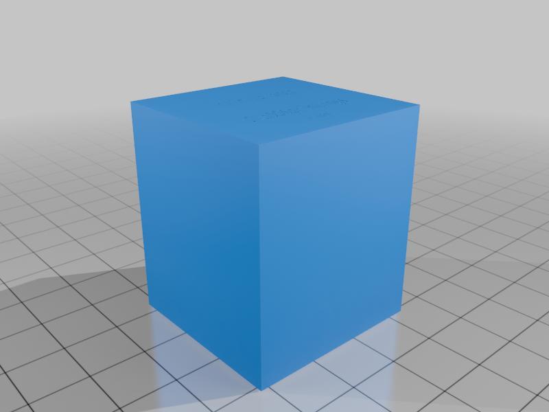 Infinite Area - the cube, that is not normal.