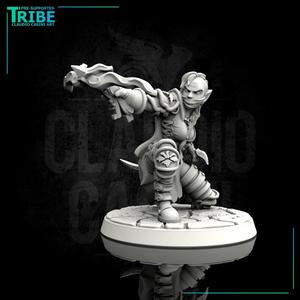 (0025) Female elf human tiefling hunter ranger with crossbow