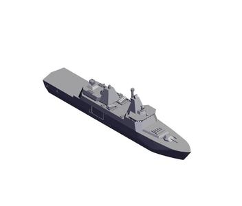 1/700 Scale MEKO A100 Frigate.stl