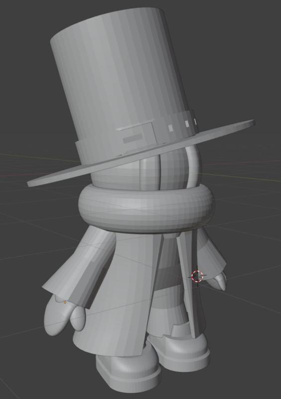 little guy with big tophat