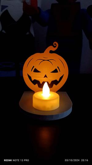 halloween pumkin tealight