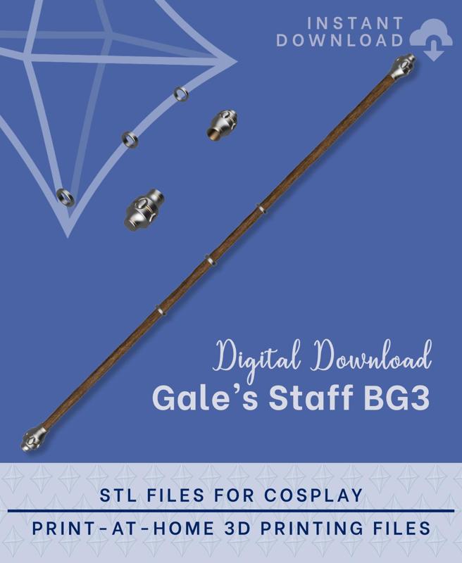 GALE Staff STL Files (Baldur's Gate 3)