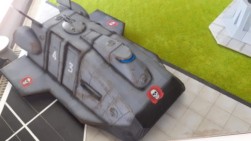 Aerodynamic Dropship for mecha 6mm mecha scale with interior