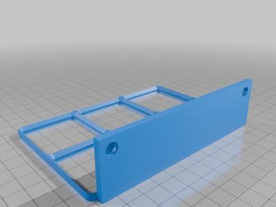 Magnetic Gridfinity Frame for Bamboo Carbon X1 Purge Bin
