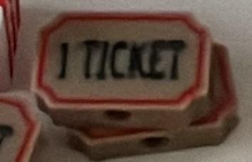 Ticket Bead for Friendship Bracelet