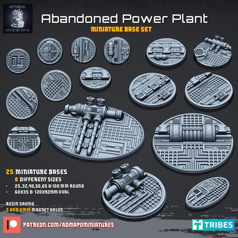 Abandoned Power Plant Bases (pre-supported)
