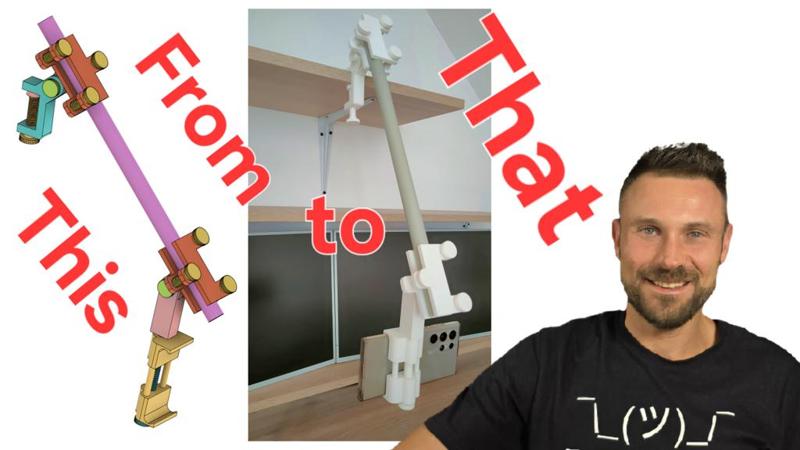 Smartphone mount arm for vlogging