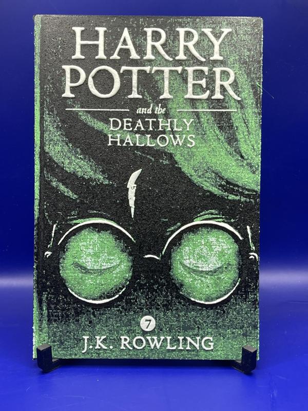 Harry Potter and the Deathly Hallows HueForge Book Cover Fan Art