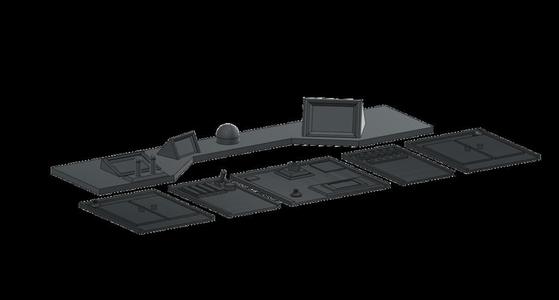 Bridge interior for Rescue 17 RC Fireboat