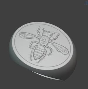 Bee Signet Ring