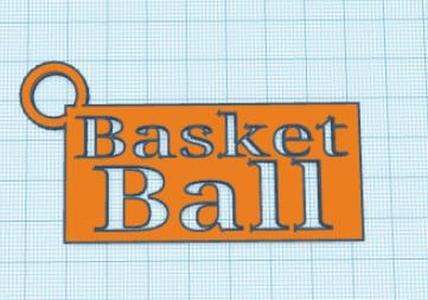 basket ball keyring