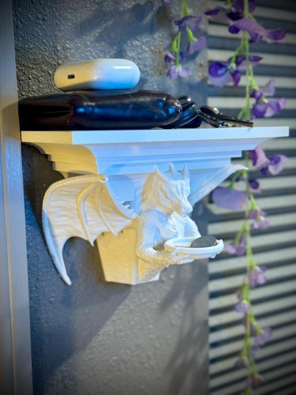 Floating dragon shelf.
