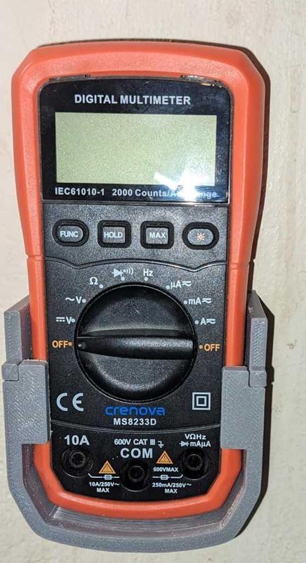 wall mount for Cernova MS8223D multimeter