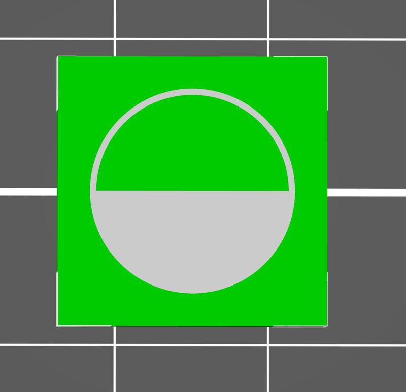 ISO 7000-1564 volume half full