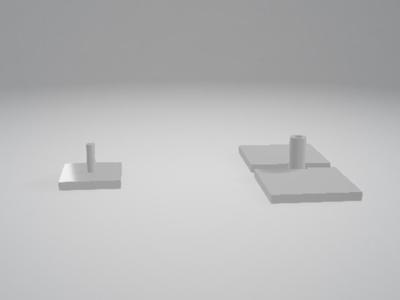 2 piece display stand