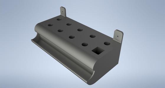 Wall-Mounted Screwdriver Holder