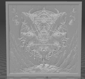 Vox Obscura Xadamai's album cover litophane