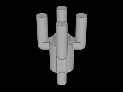 Lego Compatible (2566.dat) Plant Tree Palm Top