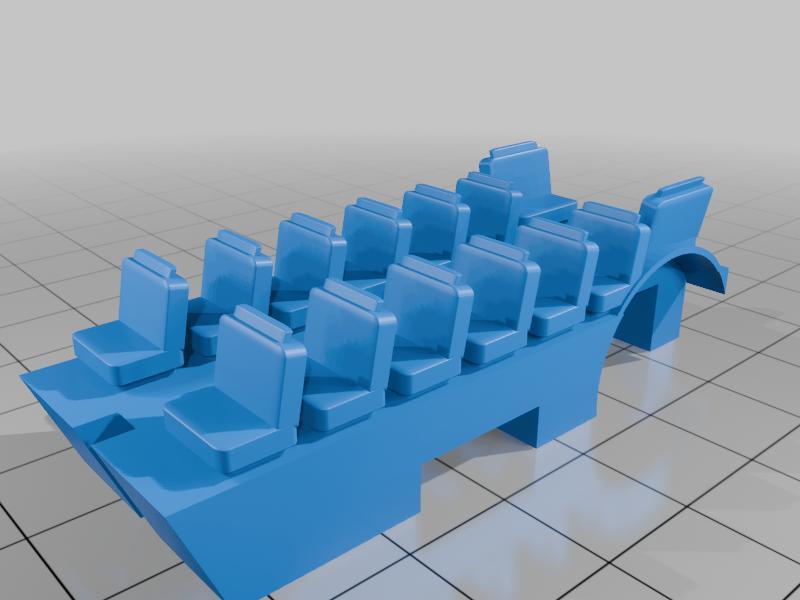 Dinky 29c Double Decker Bus interior