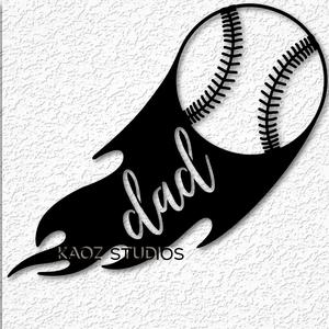 baseball dad wall art softball wall decor sports league decoration