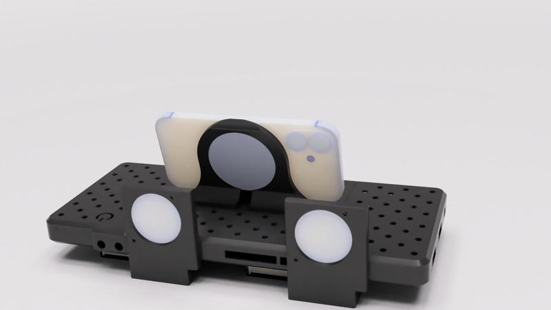 iPhone Phone holder / charger for Framework Mainboard case