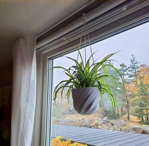 Spiral Geometric Hanging Planter