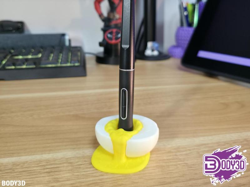 Runny Egg Pen Holder