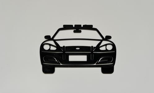 Police Car Wall Art #1