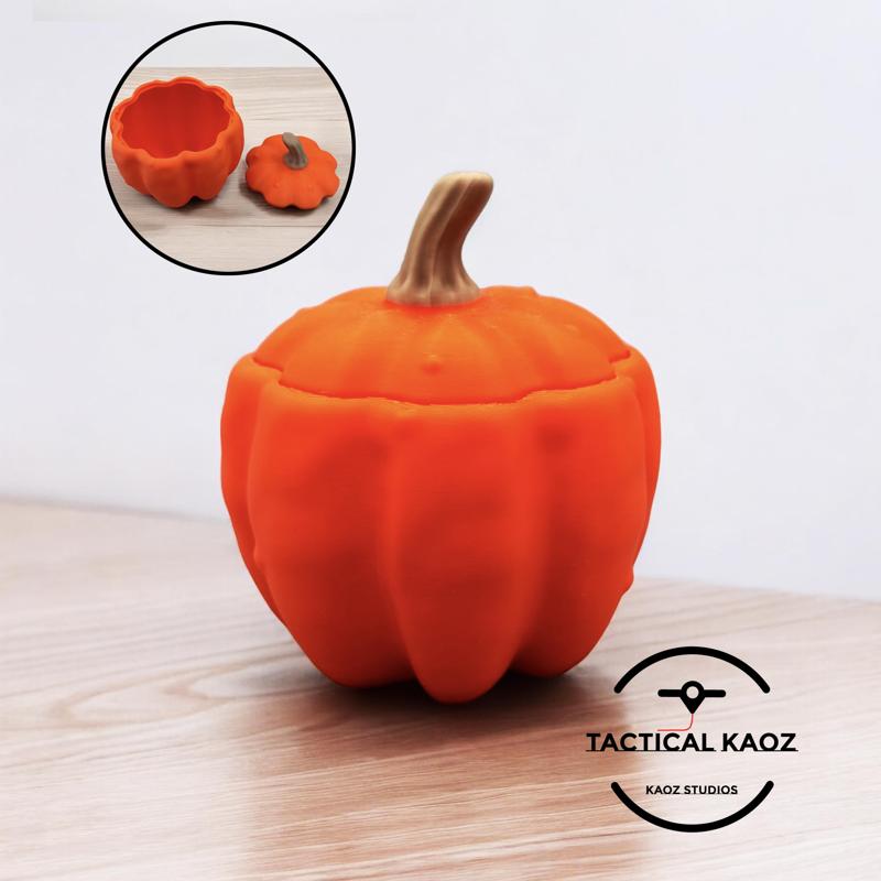 Pumpkin Container with Removable Lid