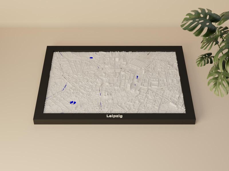 Leipzig, Germany - 3D Miniature