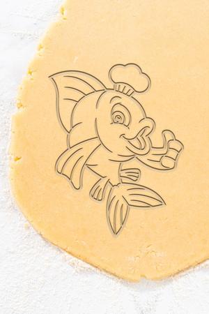 Chef Fish Cookie Cutter, Biscuit Cutter
