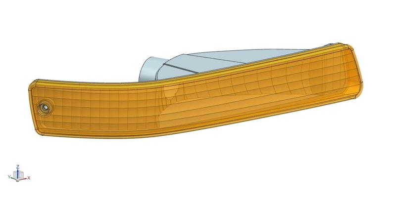 HONDA CRX EE8 (VTI) BUMPER TURN LIGHTS LENS - RIGHT