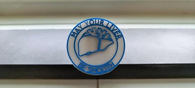 Liver-on-a-chip commemorative coin