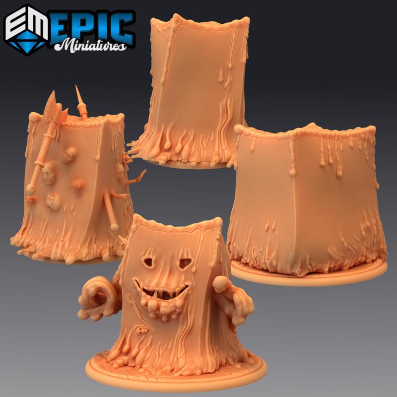 Cube Slime Set / Gelatinous Pudding / Classic Creature