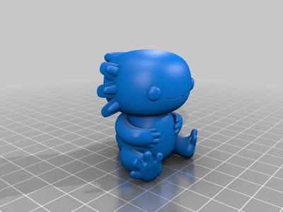 Axolotl keychain