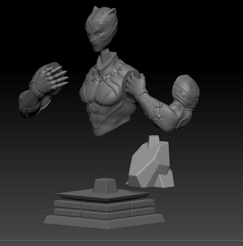 Black Panther Bust