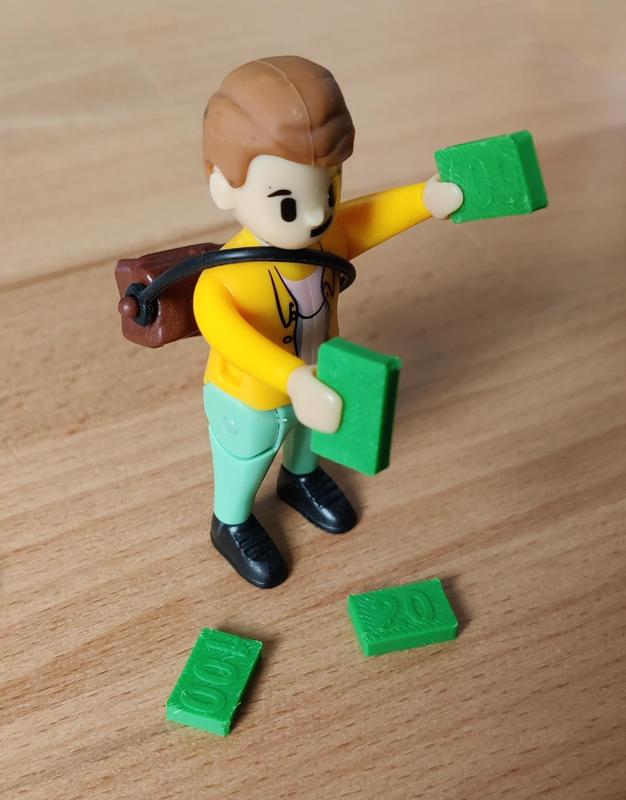 Play money bills compatible with Playmobil