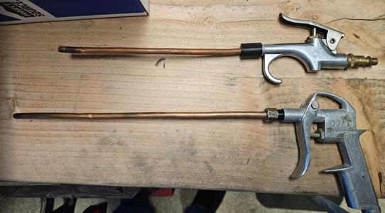 Air Gun adapter 1/4" NPT to 1/4" tube and 1/4" compression fitting