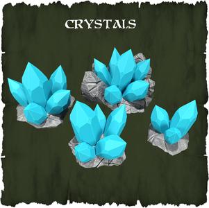 Crystals - TABLETOP TERRAIN DND RPG SCATTER