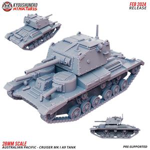 Cruiser MK I A9 Tank - Australian Pacific Army ww2