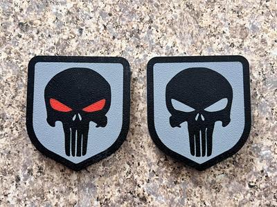 Punisher Car Badge Emblem