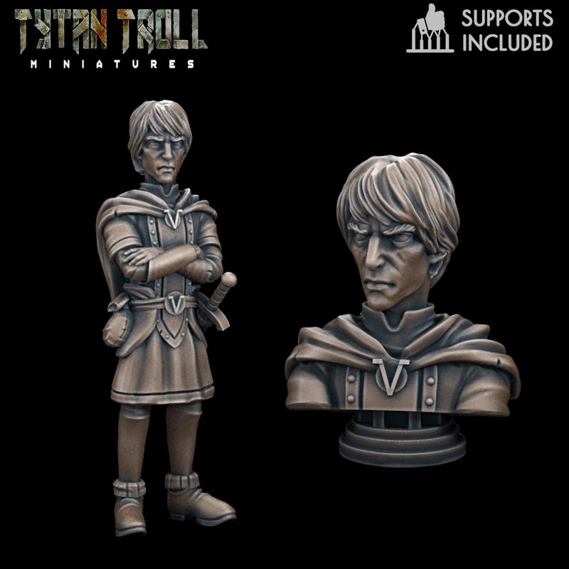 Curse of Strahd - Victor Vallovich Mini Bust Combo [Pre-Supported]