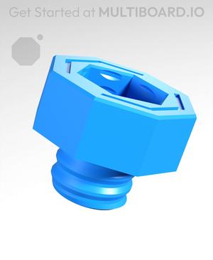 10 mm Mid Thread, Honeycomb Head, Small Thread Hole, Bolt