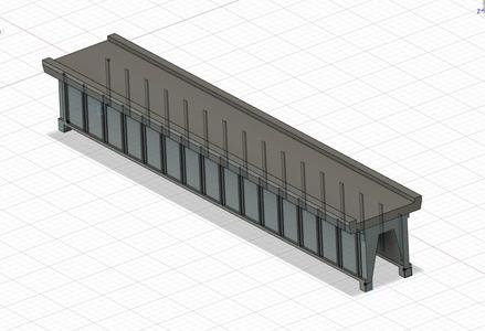 N Scale 80 Foot Deck Girder Bridge
