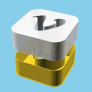 Square Vimeo Logo, nestable box (v1)