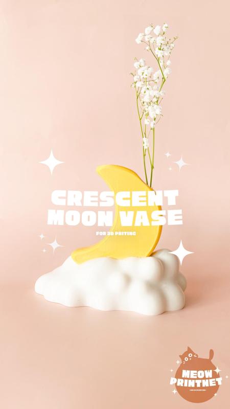 Crescent Moon Vase